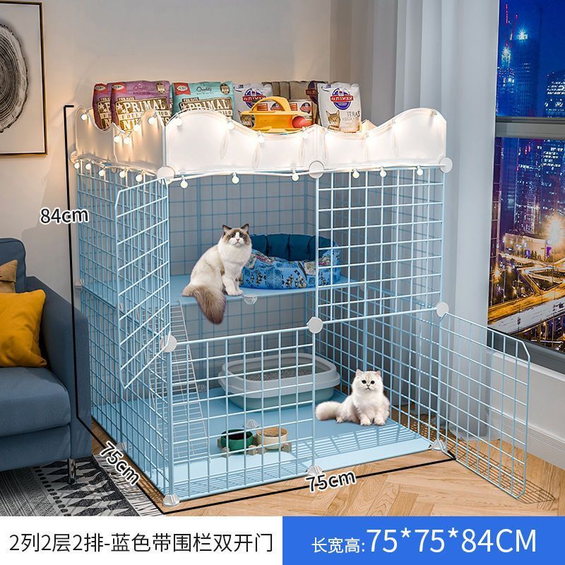 猫笼猫别墅室内猫咪笼子家用三层猫舍小型厂家猫砂盆屋可放