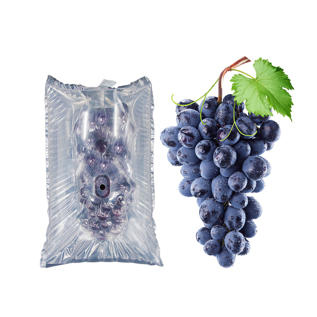 热销葡萄袋中袋快递打包防摔空气袋水果防撞气柱袋充气包装气泡袋
