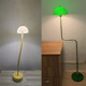 现代简约北欧床头茶几展厅伸降调节豆苗落地灯绿色五金台灯