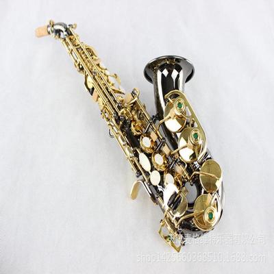 麦格维特乐器MSS-300N降B调弯管高音萨克斯风乐器表面黑镍金键