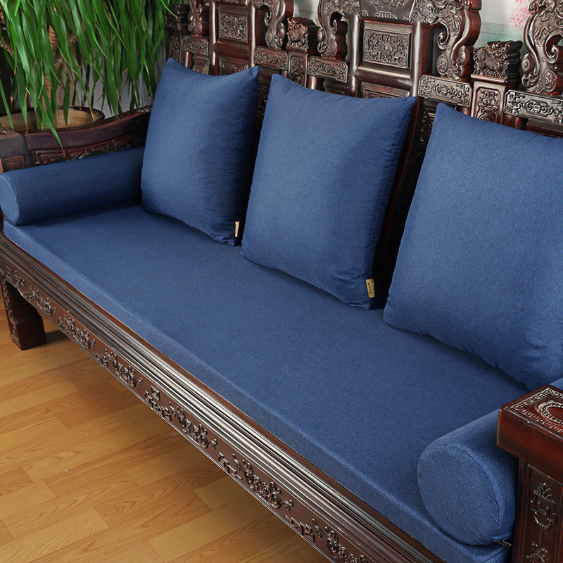 实木红木沙发坐垫新中式圈椅坐垫海绵乳胶椰棕罗汉床垫防滑椅子垫