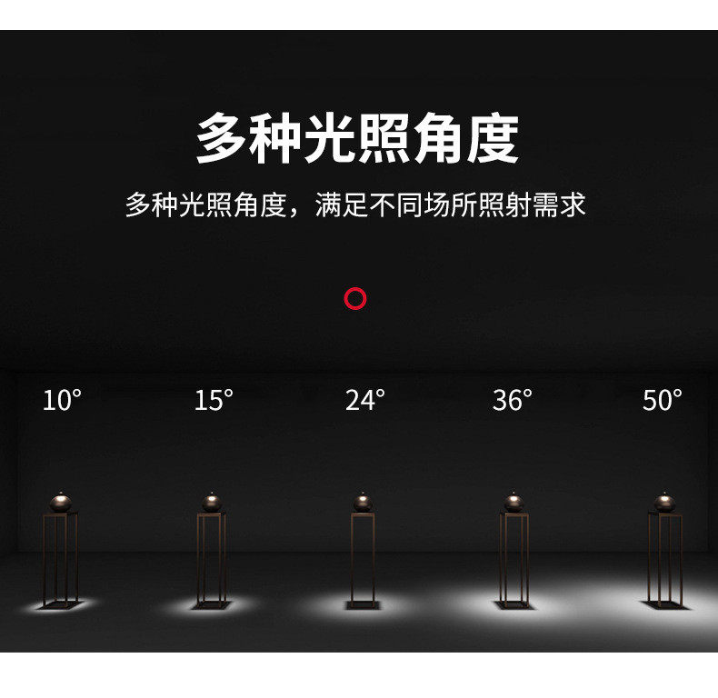 Настенные вниз свет 深藏防眩光可调角度嵌入式led筒灯酒店家装牛眼12w模块系列天花灯