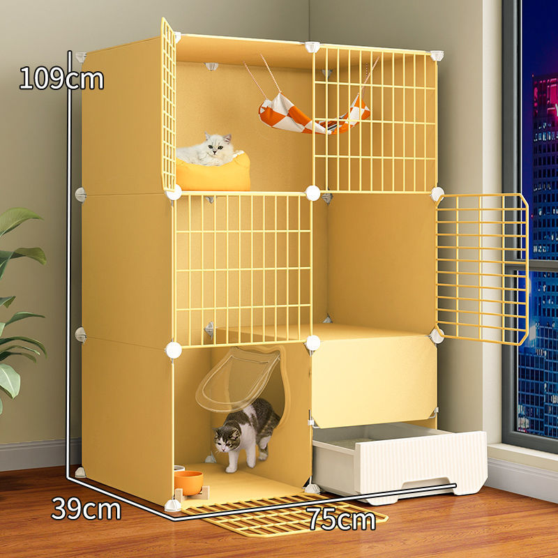 猫笼子超大自由空间家用室内猫砂盆猫爬架一体猫咪幼猫猫窝猫别墅
