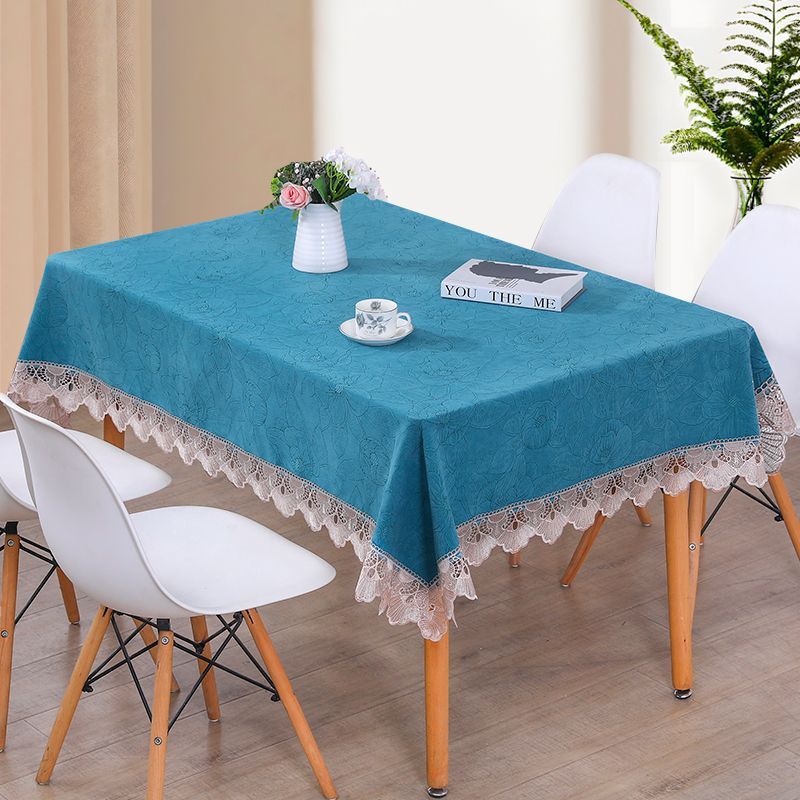 欧式桌布客厅茶几布现代简约蕾丝桌布长方形奢华家用餐桌桌布