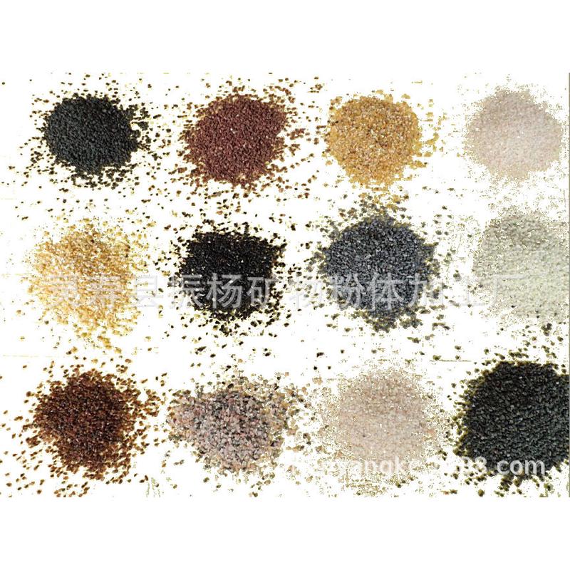 厂家供应彩沙彩砂高温烧结染色彩沙真石漆环氧地坪漆涂料细沙