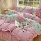 新款 批发 床裙床单款 蝴蝶结韩版 蕾丝花边床裙四件套蕾丝公主风韩版