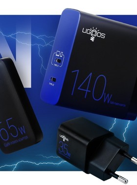 热销UGOOS快充充电器35W/65W/140欧规澳规美规英规