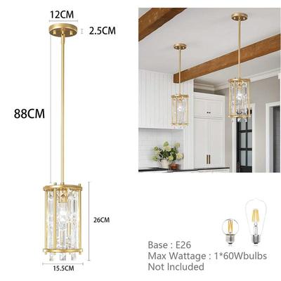 美式轻奢现代简约水晶吊灯铁艺高级感客厅吸顶灯餐厅卧室灯具批发