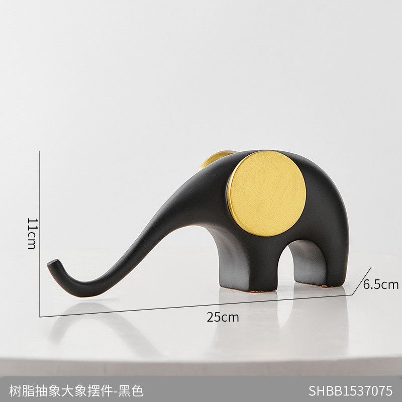 现代简约抽象艺术家居装饰品玄关客厅电视柜人物大象摆件软装礼品