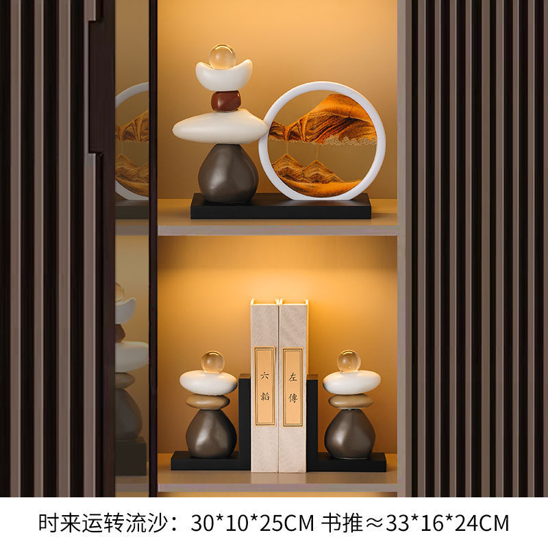 高端流沙画摆件客厅酒柜办公室玄关装饰品电视柜旺事业运
