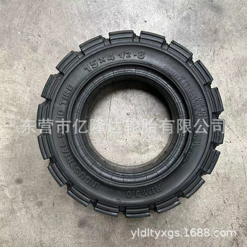 热销eloader拖车实心轮胎18*7-8机场叉车扫地车350-515x41/2-8轮