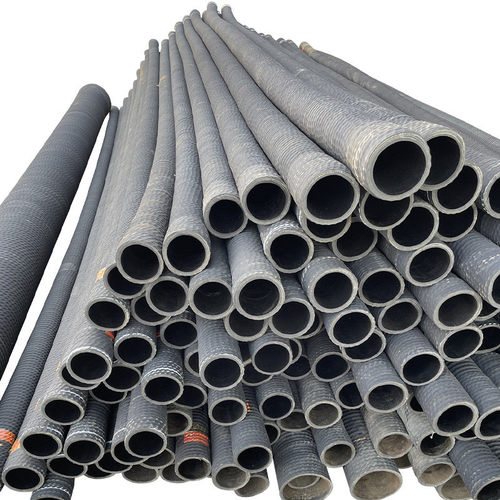 黑色罐车用胶管水泥大口径输送泥浆管建筑工程外铠卸灰软胶管