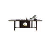 新中式 茶桌椅组合禅意轻奢乌金木实木茶台简约现代茶室功夫茶艺桌