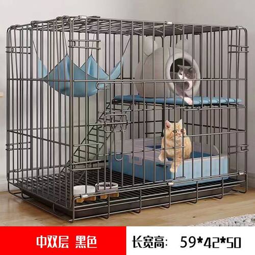 猫笼子超大空间家用室内厕所一体二层加粗加固猫笼不占地猫别墅