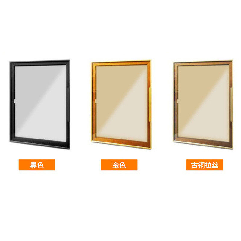 广东厂家铝合金酒柜衣柜玻璃门型材轻奢20定制铝材玻璃门加厚