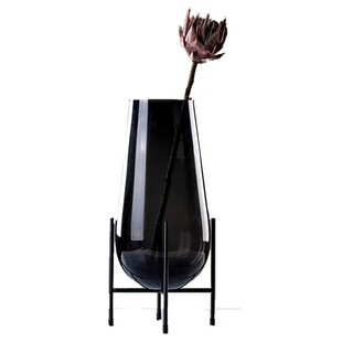 轻奢花瓶玻璃水果盘高端现代简约家用客厅餐桌茶几摆件软装装饰品