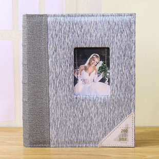 相册影集8寸200照片集纪念册家庭相册本插页式pu皮面张厂家直供