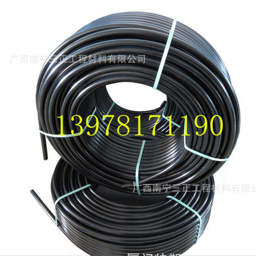 现货批发黑色走水规格pe穿线管现货耐用pe给水管多管