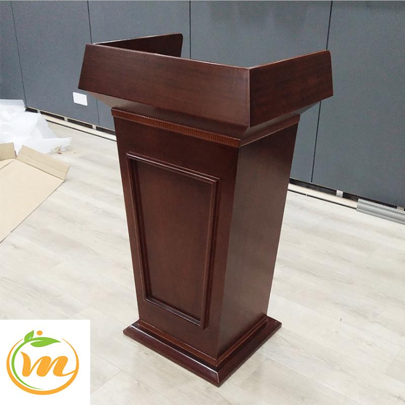 热销会议贴木皮演讲台发言台油漆主持台小型讲台桌咨客台餐厅迎宾