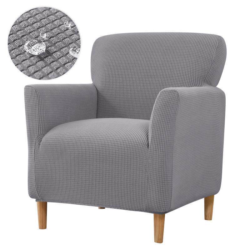 gz6m全包布艺现代防水加厚小沙发单人沙发套书房酒店扶手玉米粒罩