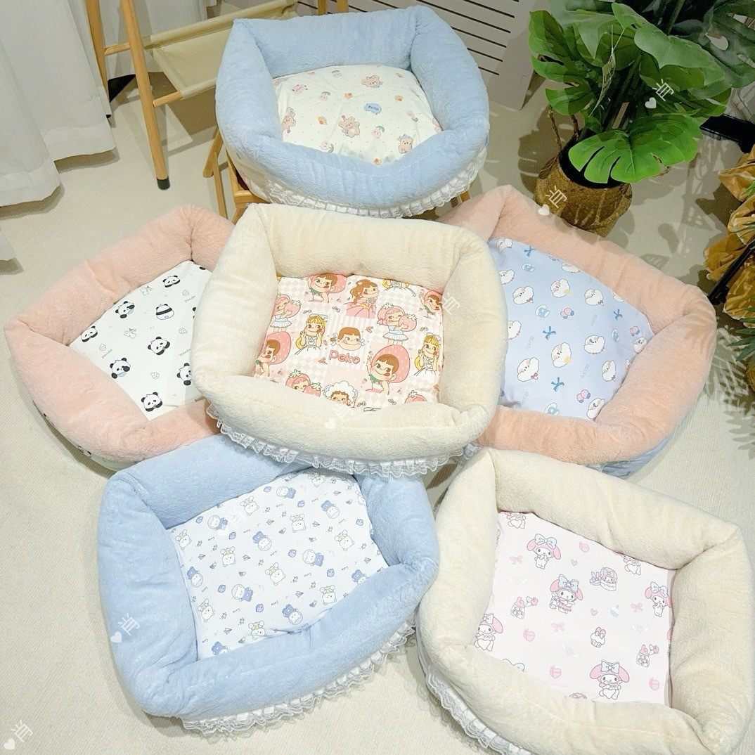 卡通公主床狗窝猫窝舒适中间垫子可拆洗舒适保暖仿兔绒舒适毛毛窝,宠物/宠物食品及用品,狗窝/屋/帐篷/沙发,淘宝优惠券,粉丝福利购,淘宝优惠卷