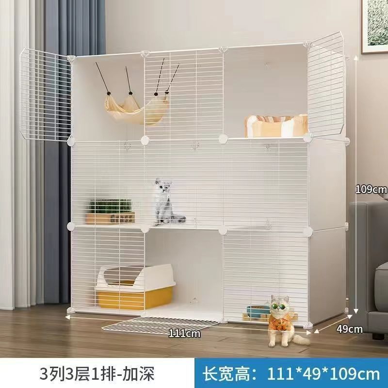 猫笼子猫屋别墅特卖家用室内超大型三层宠物猫窝两层幼猫猫咪猫舍