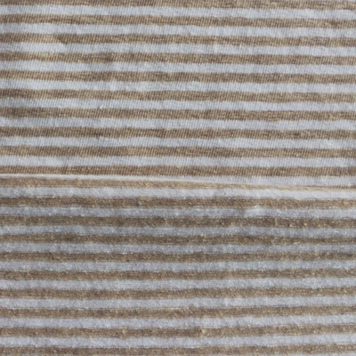 【国诚平纹布】厂家直销亚麻棉氨纶彩条汗布欧美时装麻棉针织布