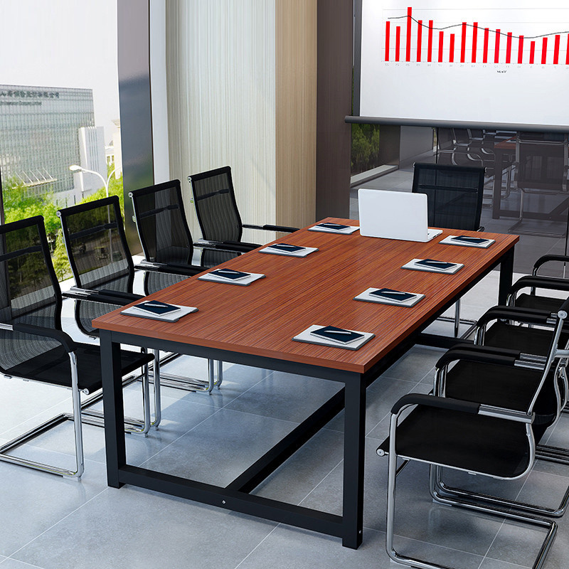 会议桌板式办公家具长方形现代简约培训桌洽谈桌椅组合定制批发