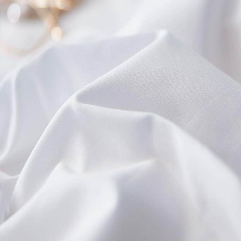 【支定制】60加工全棉贡缎酒店四件套白色床单被套宾馆床上用品