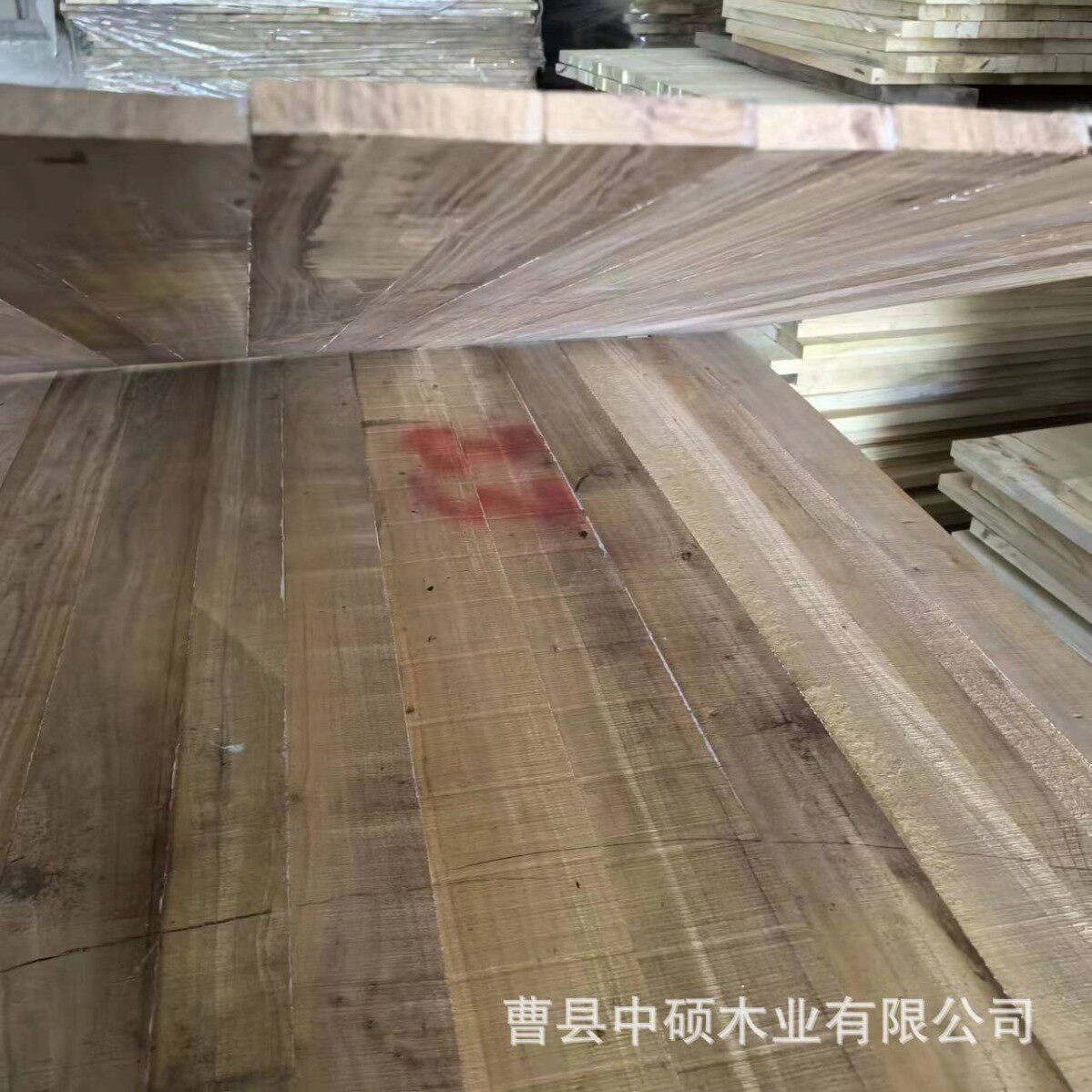 定制多格规格直榆木板实木碳化拼板家装家具木板材原木板