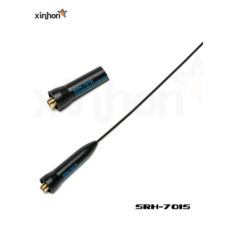 对讲机天线SRH701S对讲手持机天线UV双段拉杆高增益5RUV2天线