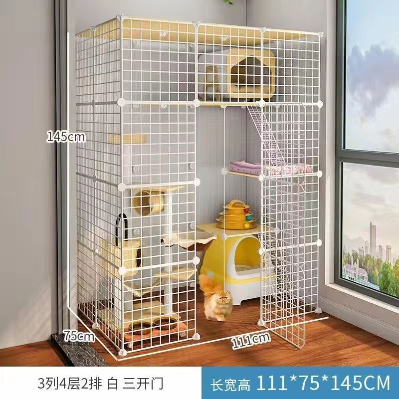 猫笼子超大自由空间猫舍笼子家用室内大猫咪猫屋猫空笼两层猫别墅