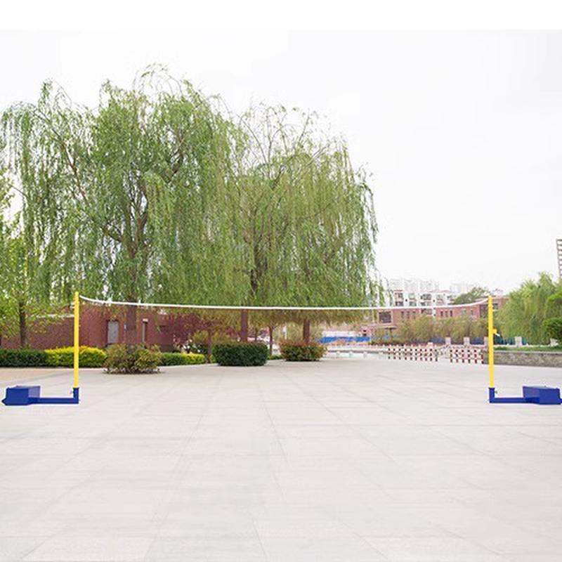 室外移动便携式羽毛球简易标准网气排球架网架球网架子柱网杆支架