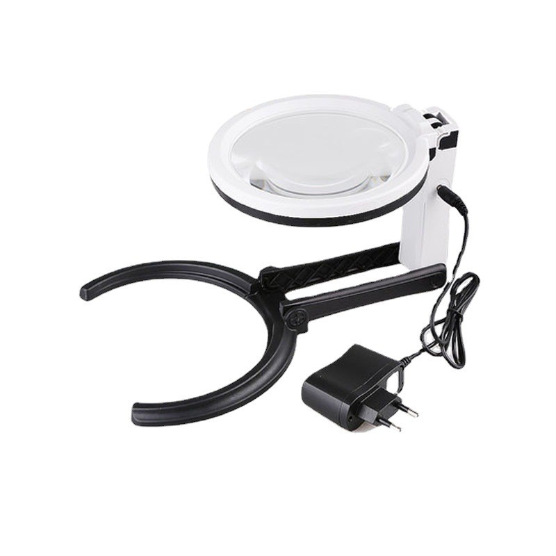 mg3b-1d138mm超大放大镜可折叠照明镜片工业维修老人阅读台式