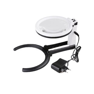 mg3b 1d138mm超大镜片老人照明放大镜工业维修可折叠阅读台式