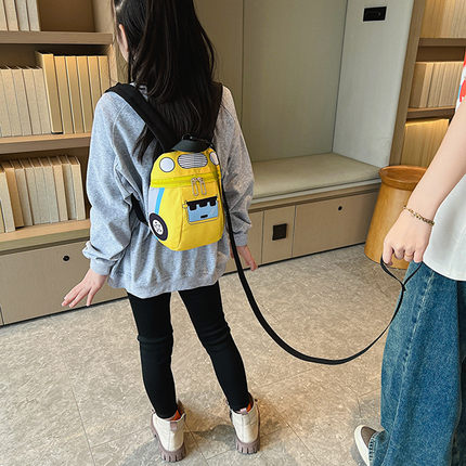 网红儿童书包男童卡通小汽车女孩防走失双肩包新款幼儿园宝宝背包