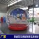 白色透明雪花球水晶球商场卡通元 旦圣诞老人展示气模充气雪人新
