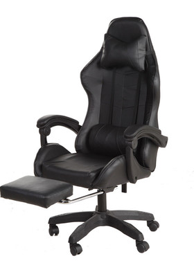 电竞椅网吧人体工学赛车椅游戏可躺带搁脚头枕电脑椅老板办公椅