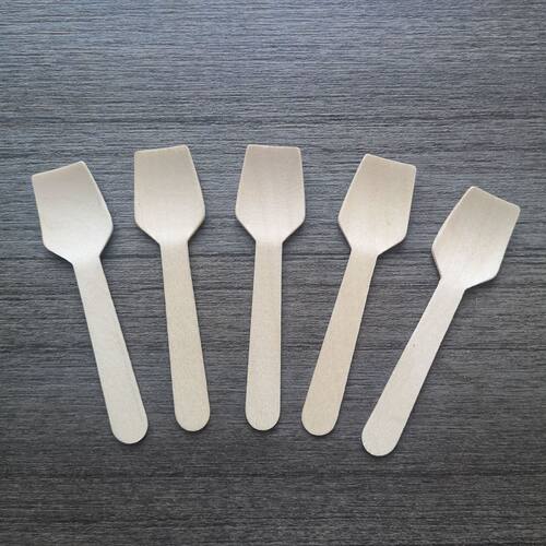 木铲桦木餐具95mm木勺一次性木刀叉勺95方铲