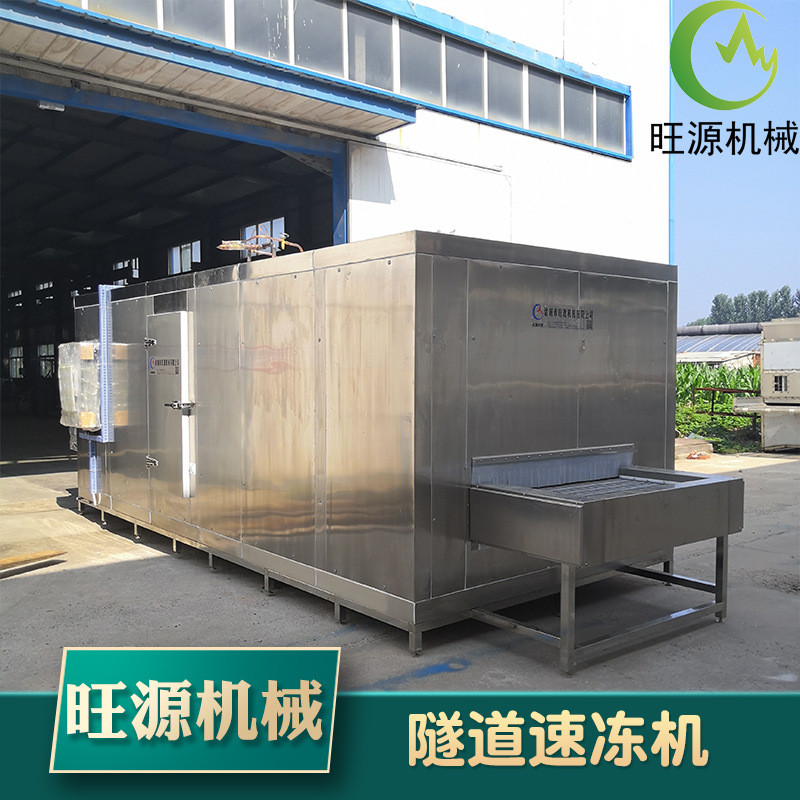 大型商用食品隧道式速冻机海鲜速冻设备食品厂连续输送速冻机