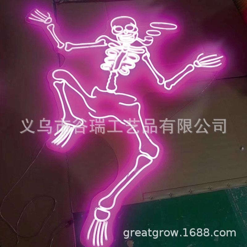 热销厂家销售霓虹灯树造型彩虹造型大型景观灯光亮化制作