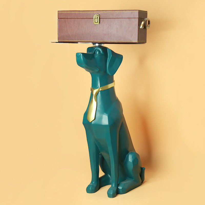 北欧客厅高档饰品卡通动物家居阳台书房落地大型摆件树脂小狗装饰,家居饰品,装饰摆件,淘宝优惠券,粉丝福利购,淘宝优惠卷