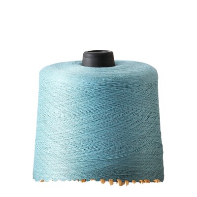 厂家现货2股50支双曲冰丝曲珠双曲结头79人造丝21锦纶高捻无纱线