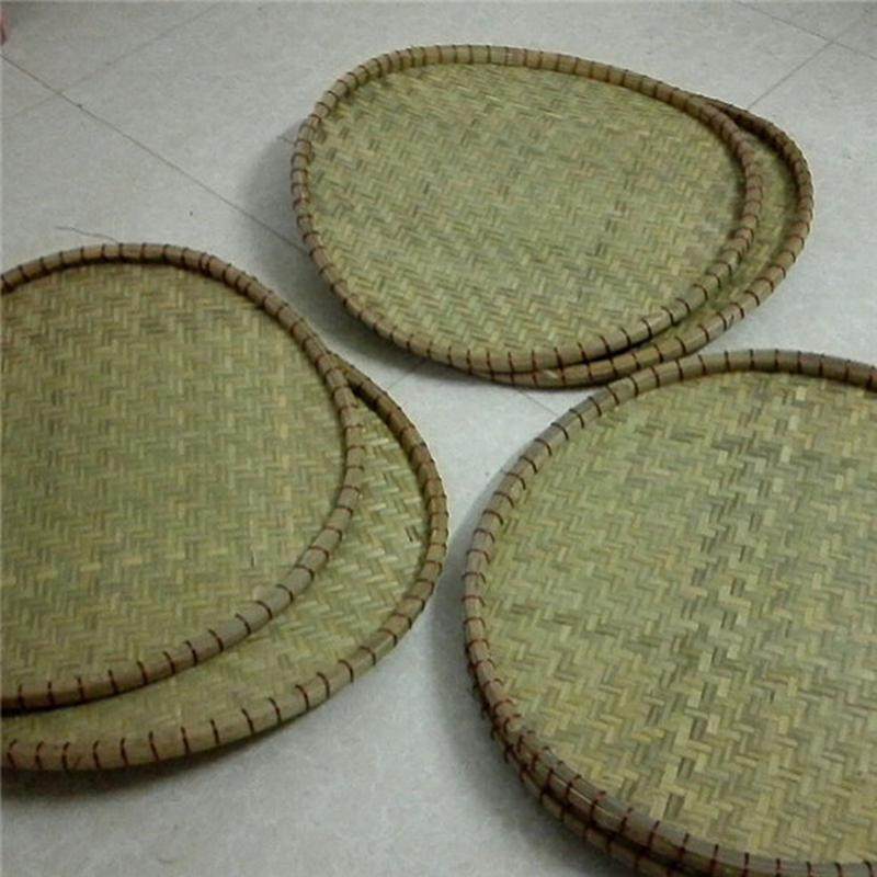传统早餐店蒸肠粉竹制品手工沙河机配套锅蓝肠粉专用窝筛篮盖簸箕