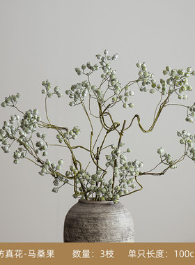 怀旧侘寂风禅意摆件大粗陶罐手工插花民宿酒店复古景德镇陶瓷花瓶