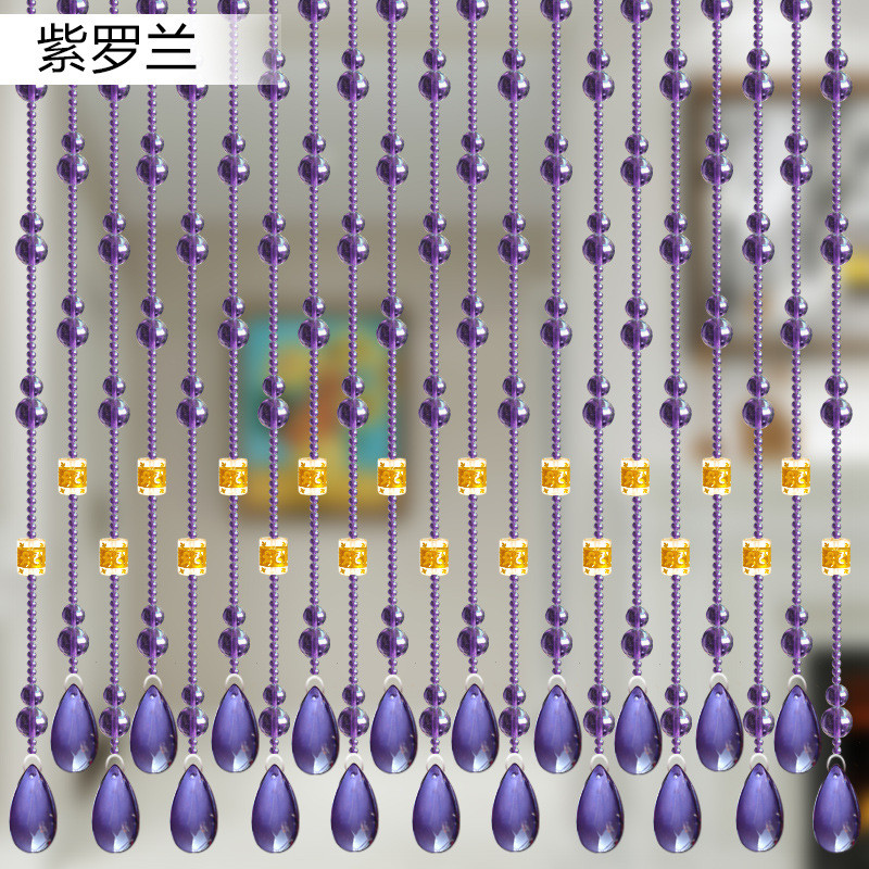 葫芦水晶珠帘卧室门帘洗手间隔断过道玄关屏风装饰免打孔网红挂帘