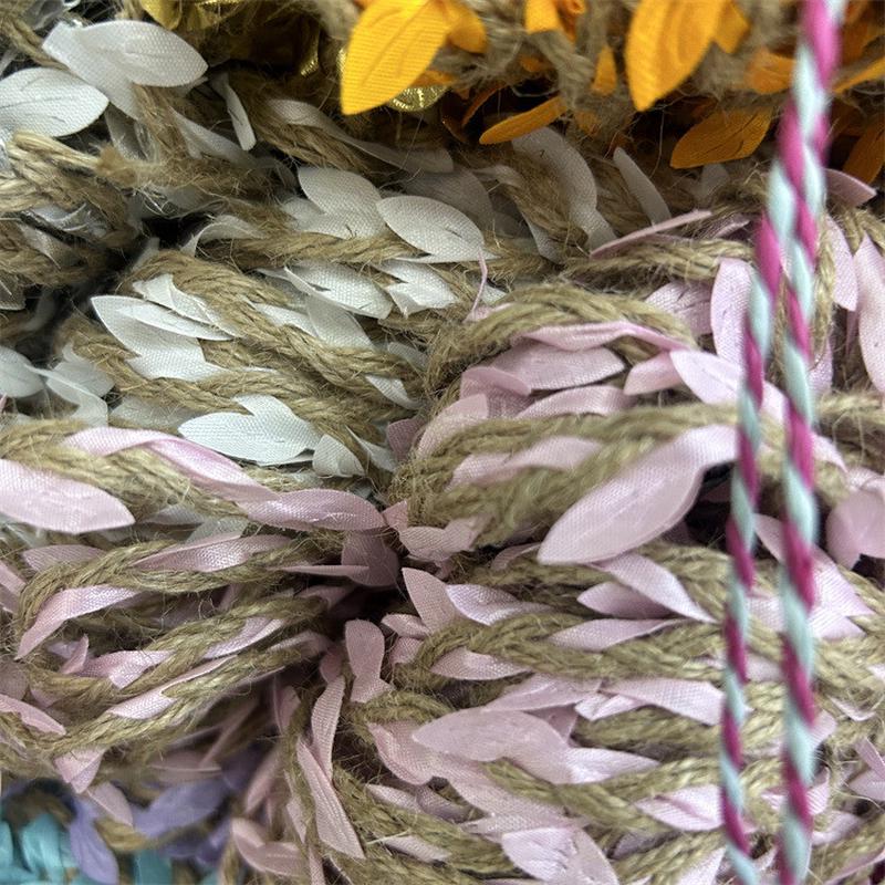 现货5mm仿真条麻绳藤条幼儿园diy创业手工装饰编织小叶子麻绳树叶
