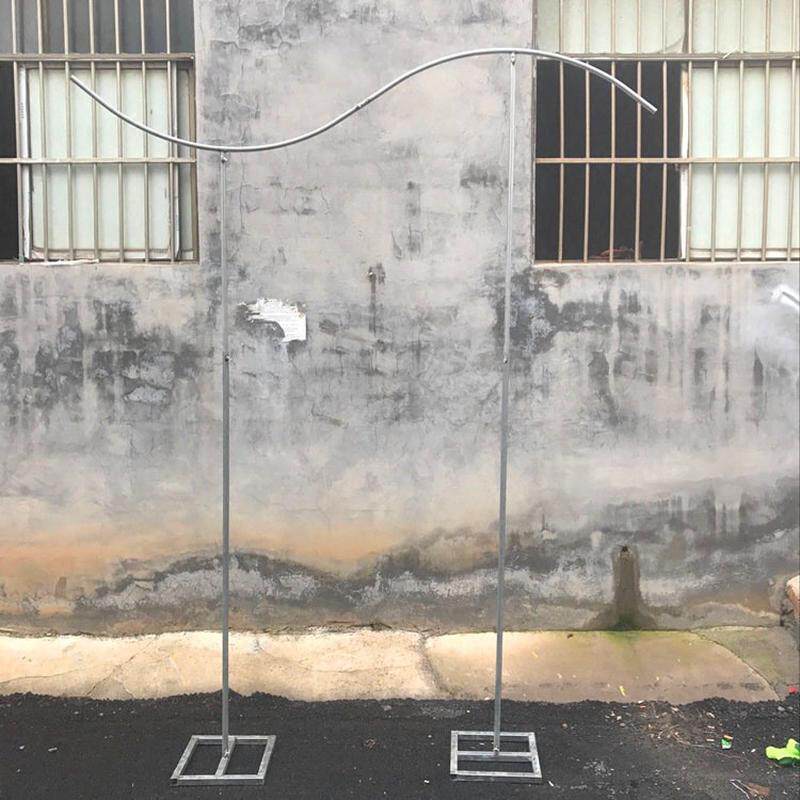 婚庆形s道具背景架吊顶圆环弧形s铁环吊环婚礼线帘s形架子背景