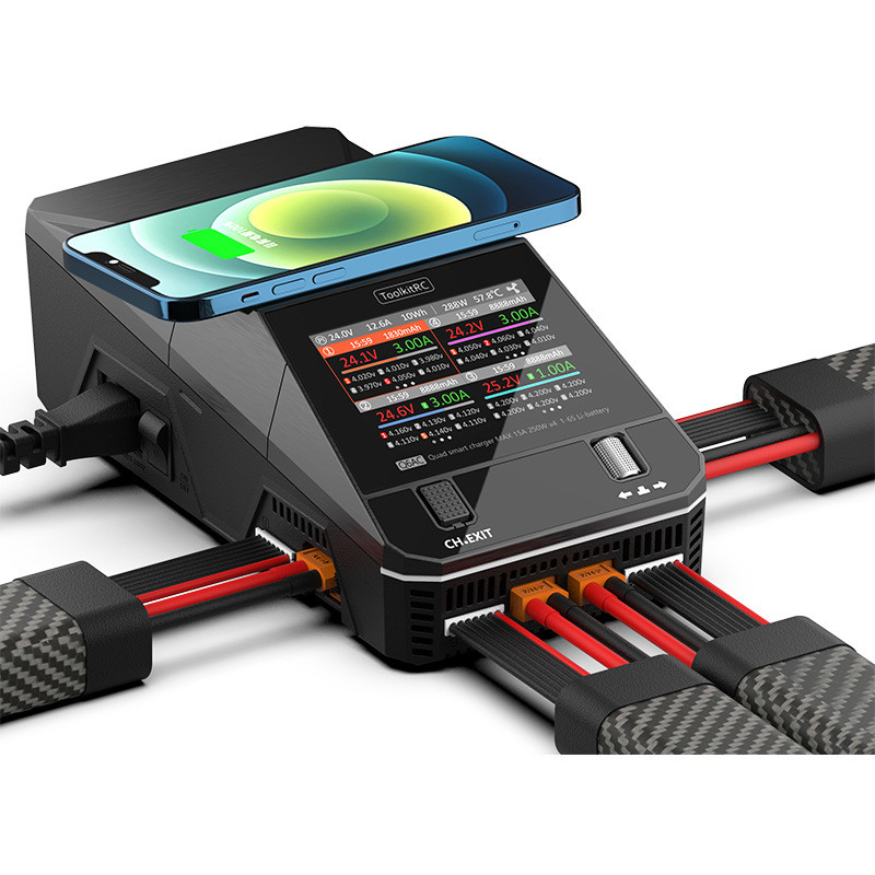 热销toolkitrcq6ac充电器道平衡四通航模车模ac400wdc1200w15a
