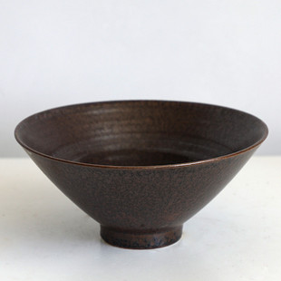 热销剑山插花日式手工花器花艺小源流花道插花陶瓷斗笠碗花盆禅意